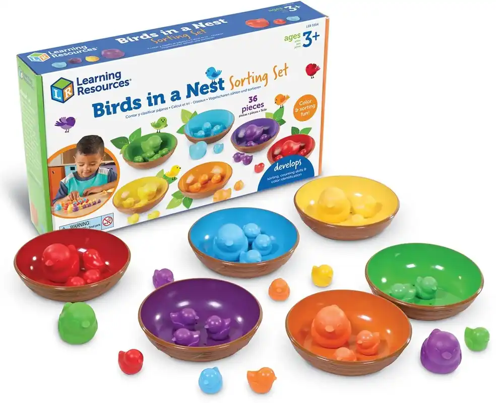 Actieprijs Learning Resources - Vogeltjes in Nest Sorteer Set