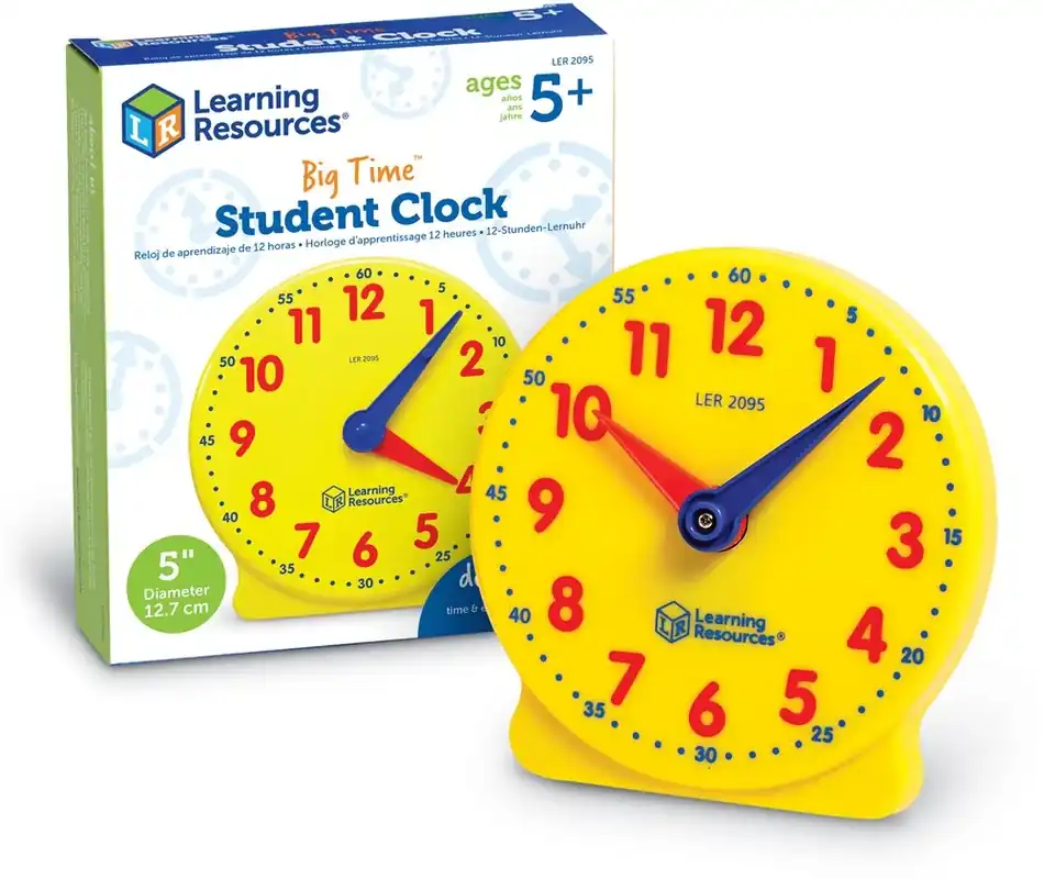 Direct Beschikbaar Learning Resources - Big Time® Learning Clocks® Leerklok voor Leerlingen
