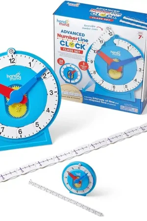 Alleen Vandaag Learning Resources - Geavanceerde Getallenlijn Klok Klassenset