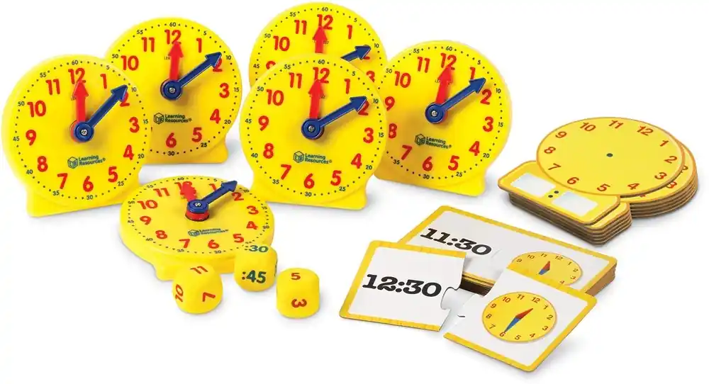 Learning Resources - About Time! Kleingroep Activiteiten Set - Klok en Tijd Leren Must-Have