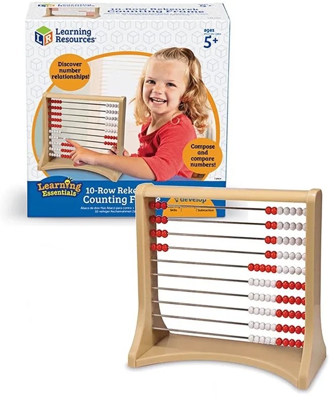 Learning Resources - Rekenrek Telraam 10 Rijen Rechtstreeks Van De Fabrikant