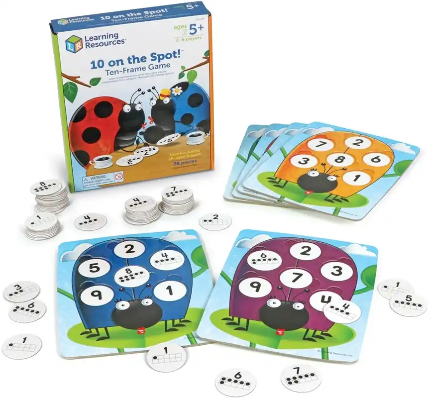 Learning Resources - 10 Op de Plek! Tienraam Spel Betrouwbaar