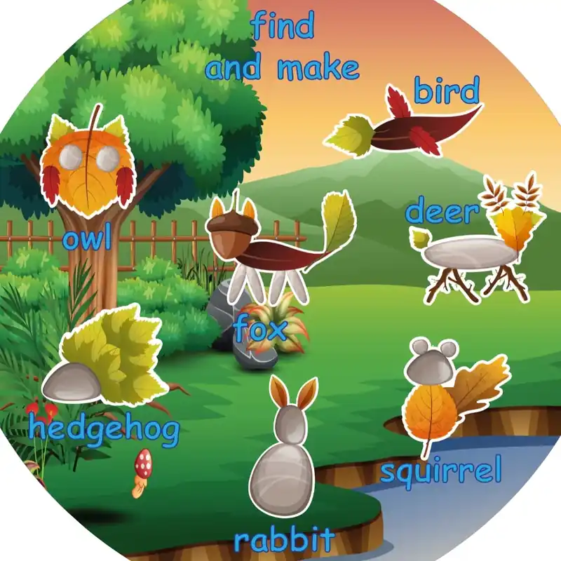 Tuff Tray - 100cm Speelmat Zoek & Maak Boswereld Vinyl Direct Beschikbaar