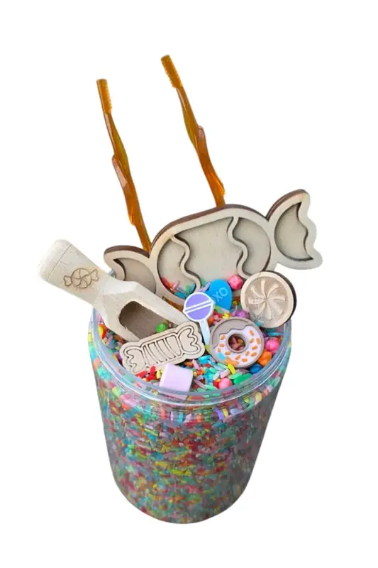SensoryFun PourAndPlay Speelset — CandyShop Seizoensaanbieding