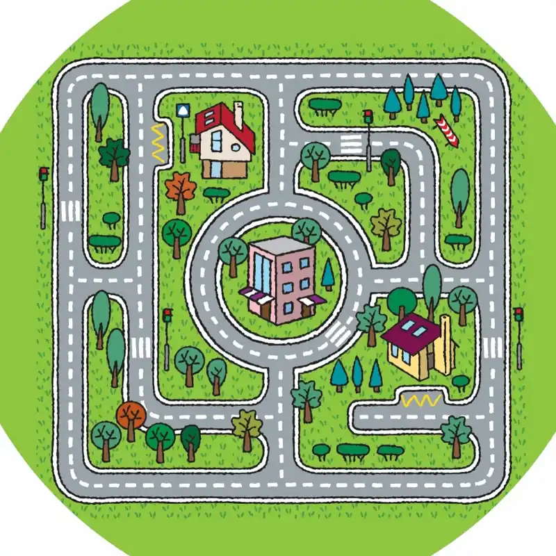 Beste Prijs Tuff Tray - 70cm Speelmat Peuter Weg Vilt