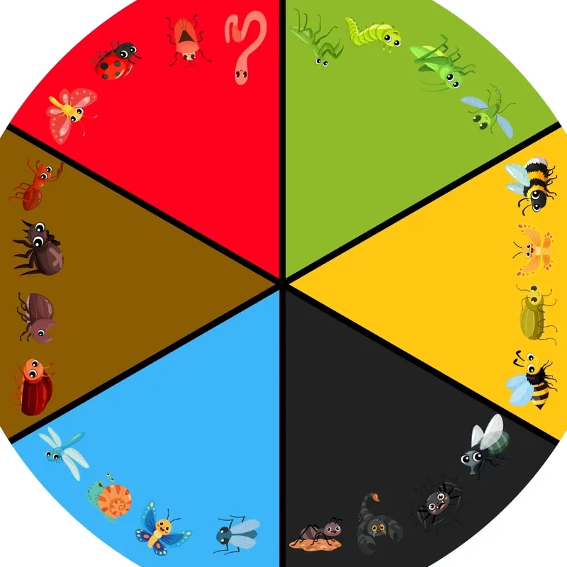 Tuff Tray - 100cm Speelmat Dieren Sorteren Insecten Vilt Actieprijs