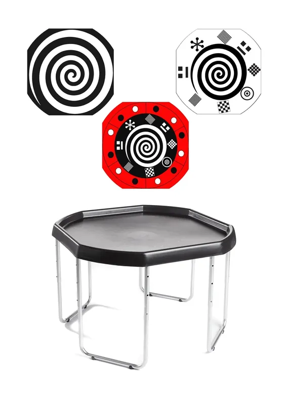 Tuff Tray - SET 70cm Tuff Tray met Onderstel & Visuele Waarneming Pakket (70×70 cm) Speciale Aanbieding