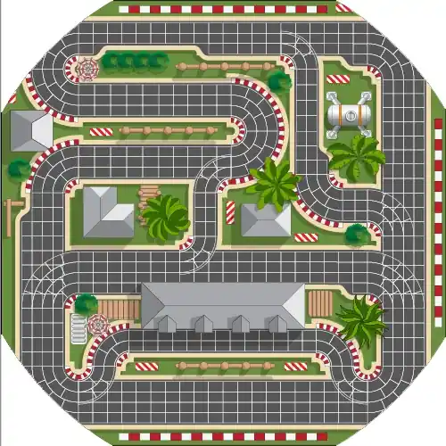 Beperkt Aanbod Tuff Tray - 100cm Speelmat Racebaan Vilt