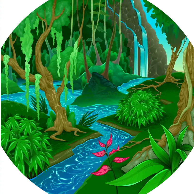 Uitverkoop Tuff Tray - 70cm Speelmat Junglewereld Vilt