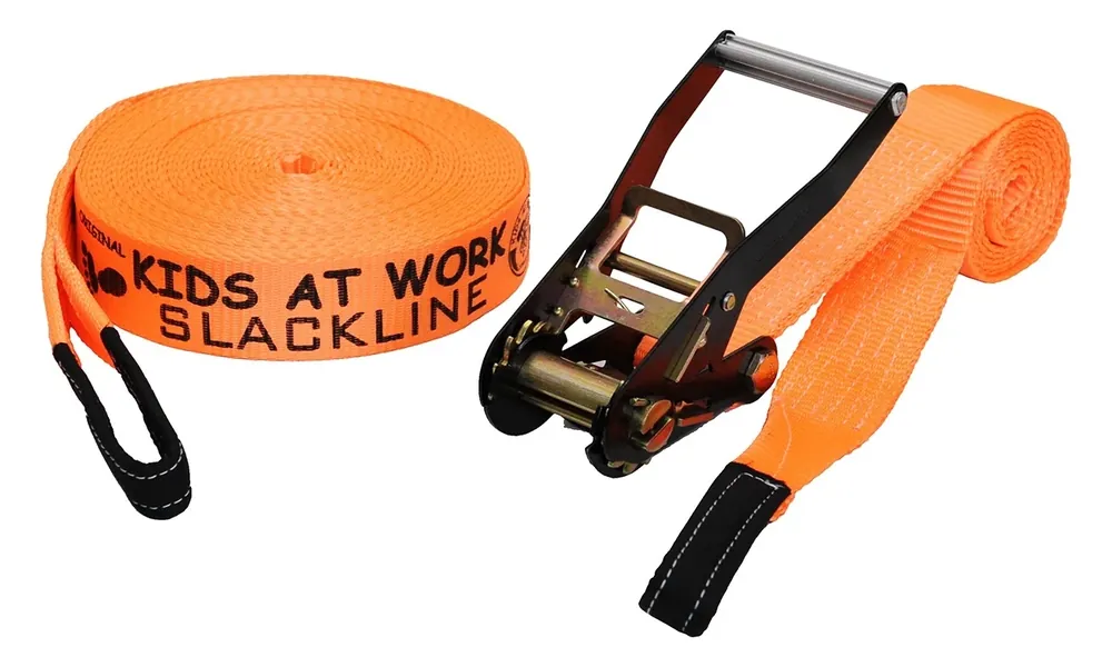 Kids At Work - Slackline oranje Op = Op