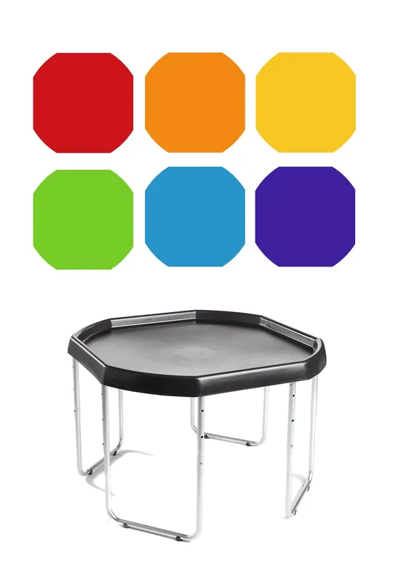 Tuff Tray - SET 70cm Tuff Tray met Onderstel & Regenboog PVC Pakket Meest Verkocht