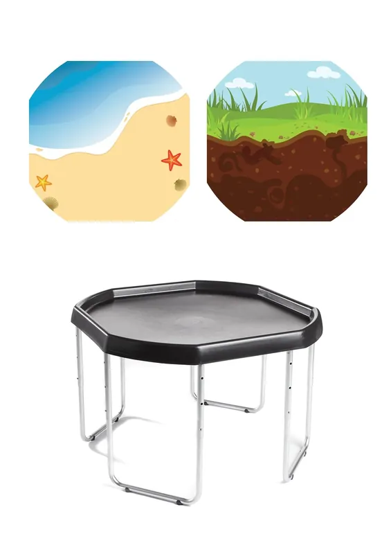 Tuff Tray - 100cm Speelbak met Onderstel & Onder & Boven Pakket (97×97 cm) Bestel Nu