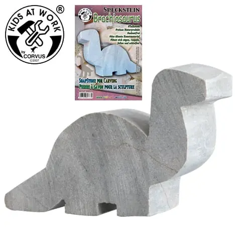 Exclusieve Aanbieding Kids At Work - Speksteen onbewerkte vorm Brachiosaurus