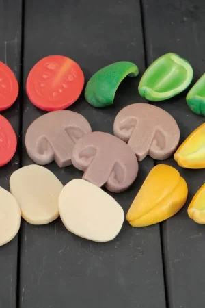 Exclusieve Aanbieding Yellow Door - Zintuiglijke speelstenen – Pizzatoppings