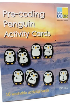 Actieprijs Yellow Door - Pinguïn-activiteitenkaarten vooraf coderen