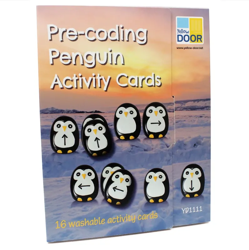 Actieprijs Yellow Door - Pinguïn-activiteitenkaarten vooraf coderen
