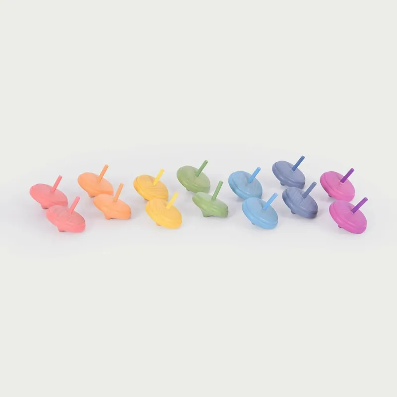 TickiT - Regenboog Houten Tollen Premium