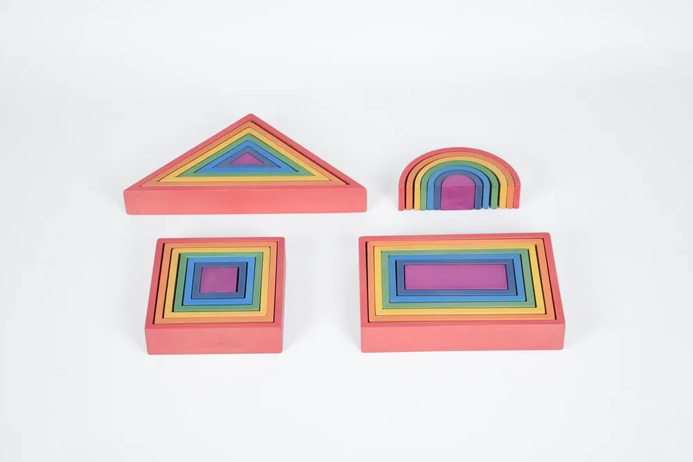 TickiT - Regenboog Houten Architectenset Actieprijs