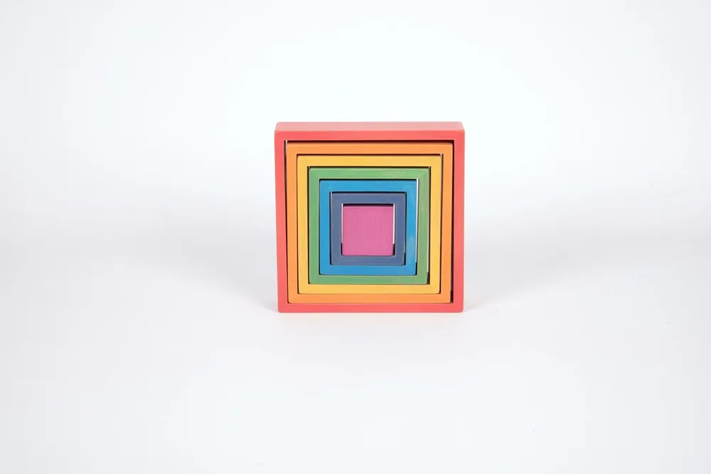 TickiT - Regenboog Houten Architect Vierkanten Express Levering