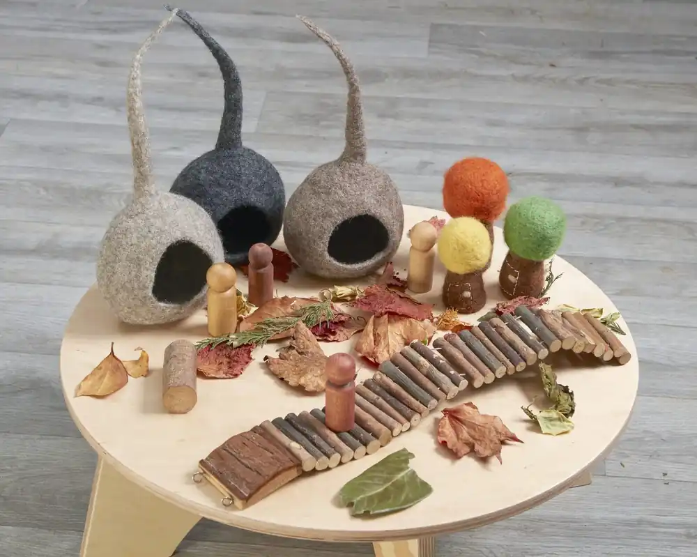 Cosy - Sprookjes Vilten Huisjes (3 stuks) Exclusieve Aanbieding