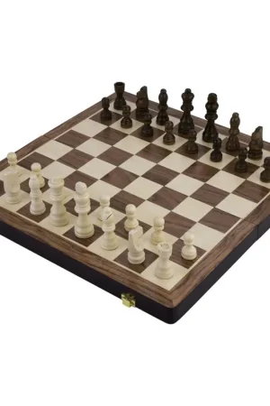 Schaak- en backgammonspel met spelstukken opklapbaar 38,5 cm Shop Nu