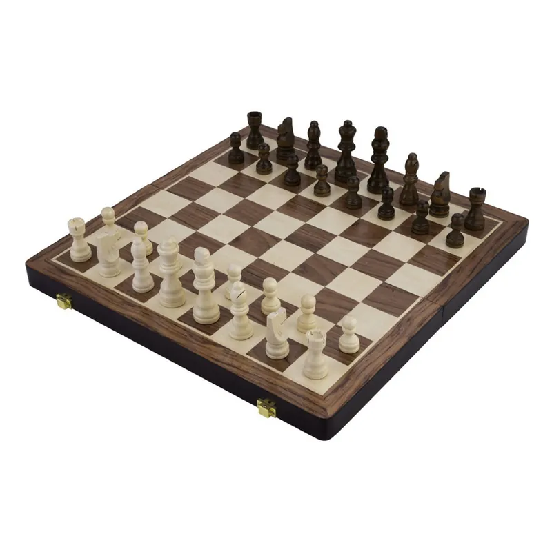 Schaak- en backgammonspel met spelstukken opklapbaar 38,5 cm Shop Nu
