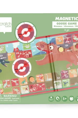 Magnetisch reisspel Dino ganzenbord 5+ Alleen Vandaag