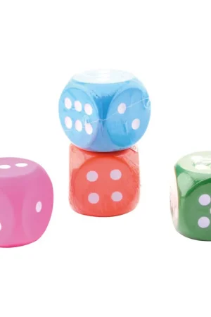 Rechtstreeks Van De Fabrikant Foam dobbelsteen 7,5 cm pastelkleur