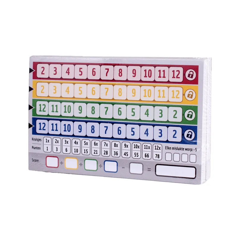 Qwixx scoreblok 2 stuks van 80 blaadjes Hete Deal