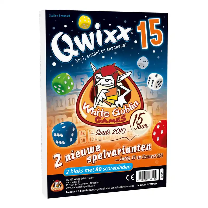 Meest Verkocht Qwixx 15 scoreblok 160 blaadjes 8+
