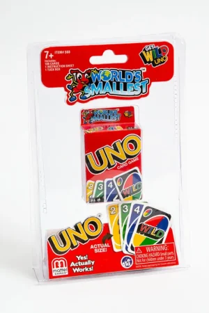Actieprijs World's Smallest Games Uno Card Game