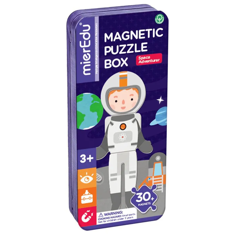 Magnetische reisbox puzzelspel ruimtevaarder 3+ Beperkt Aanbod