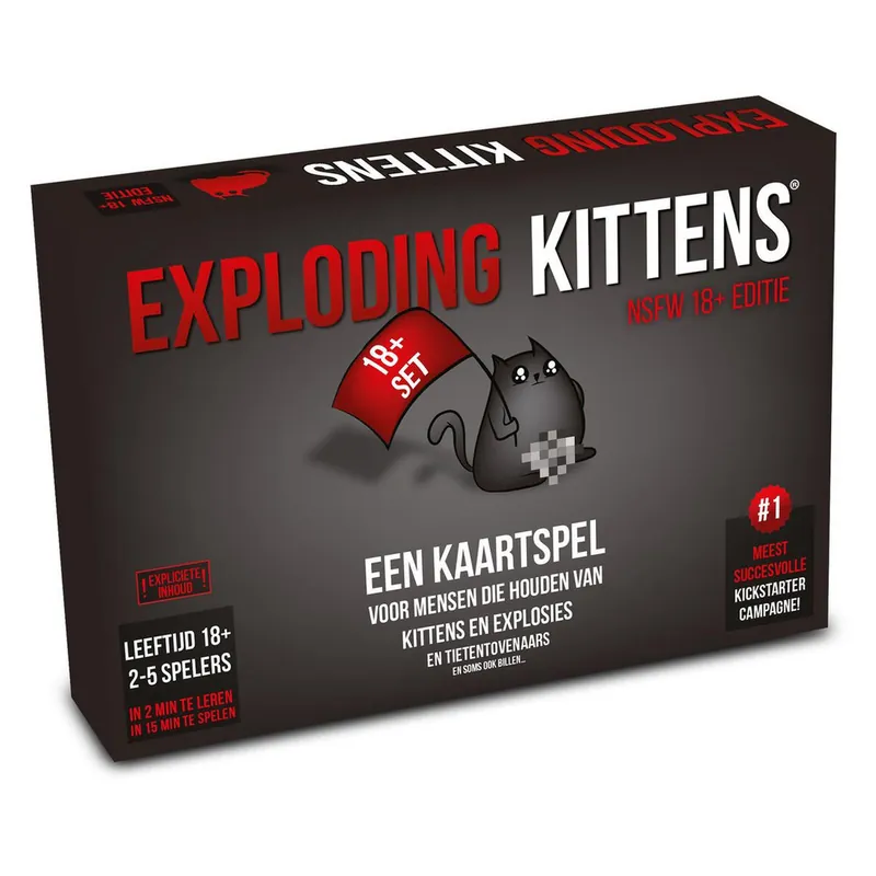 Exploding Kittens - NSFW editie NL 17+ Bestseller