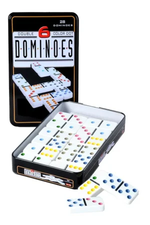 Domino dubbel 6 in blik Beperkt Aanbod