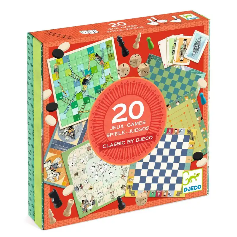 Favoriet Djeco verzameldoos 20 klassieke spellen 6+