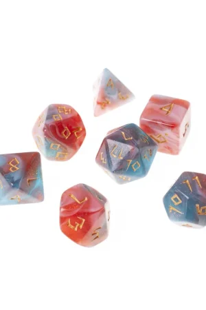 Dobbelsteenset RPG veelhoek Moonstone Nebula 7 stuks Snelle Levering