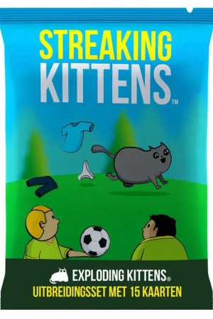 Exploding Kittens - uitbreiding Streaking Kittens NL 7+ Laatste Kans