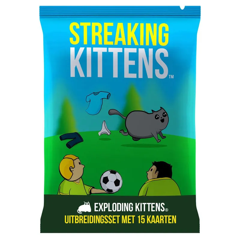 Exploding Kittens - uitbreiding Streaking Kittens NL 7+ Laatste Kans