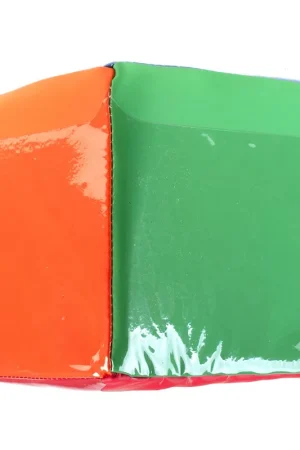 Finale Uitverkoop Dobbelsteen met 6 kleuren en 6 insteekzakjes 15 cm