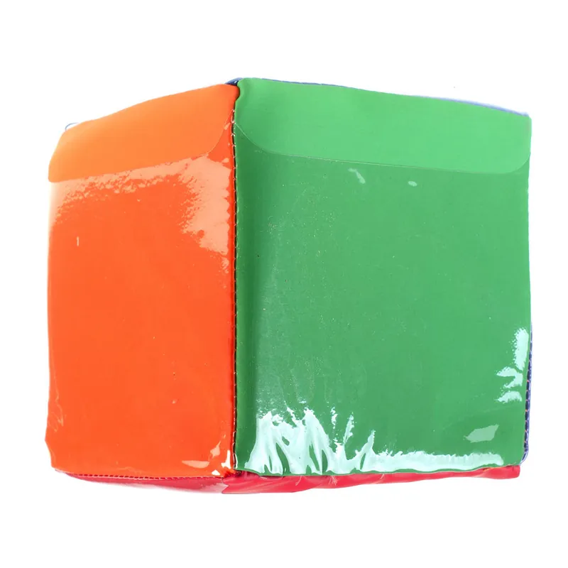 Finale Uitverkoop Dobbelsteen met 6 kleuren en 6 insteekzakjes 15 cm