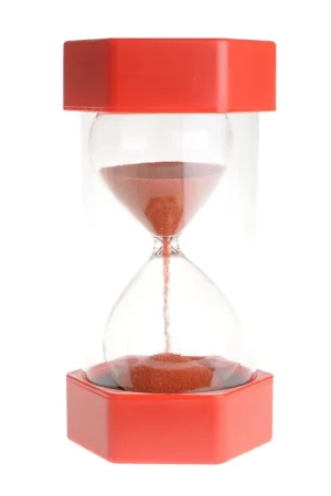 Koopje Grote zandloper 30 sec rood 17 cm
