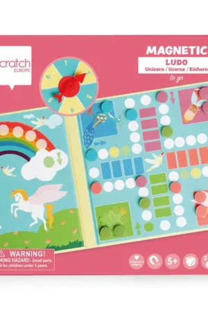 Premium Magnetisch reisspel Eenhoorn ludo 5+