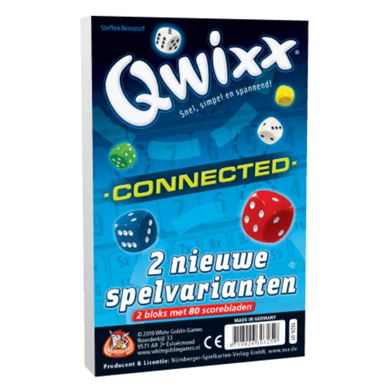 Lage Kosten Qwixx Connected scoreblok (2 varianten) 2 x 80 scoreblaadjes
