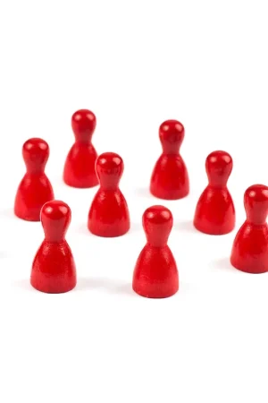 Pion 25 mm hoog 10 stuks rood Premium