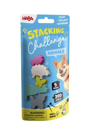 Tijdelijk Beschikbaar Stacking Challenge (blauw) Dieren 6+