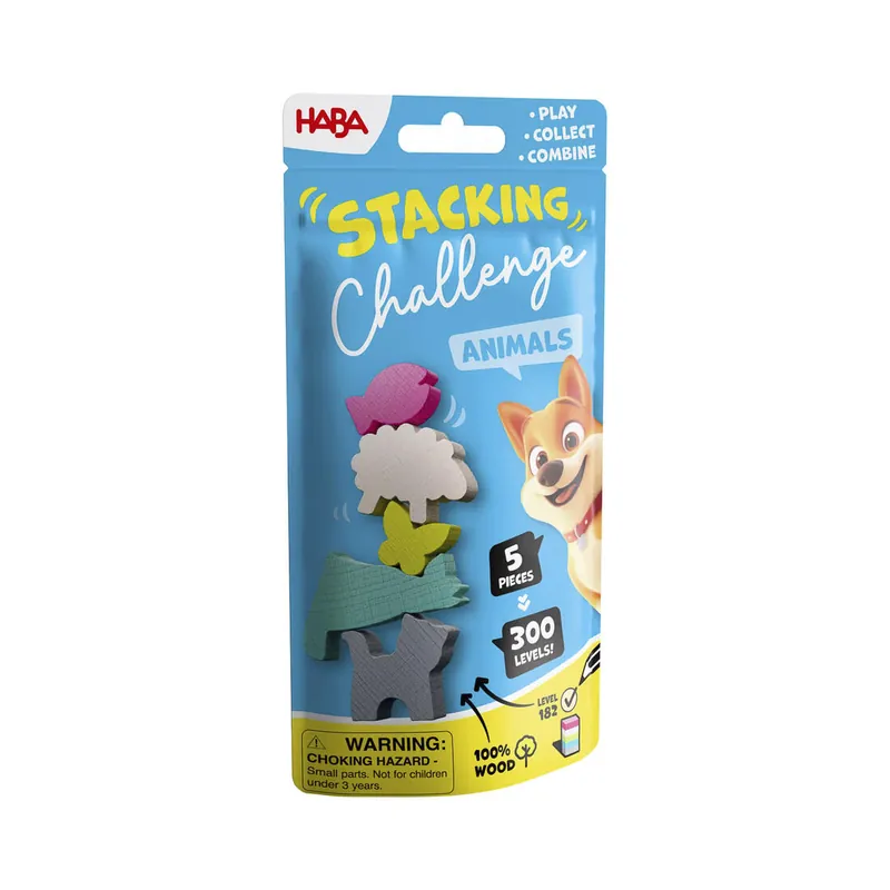 Tijdelijk Beschikbaar Stacking Challenge (blauw) Dieren 6+