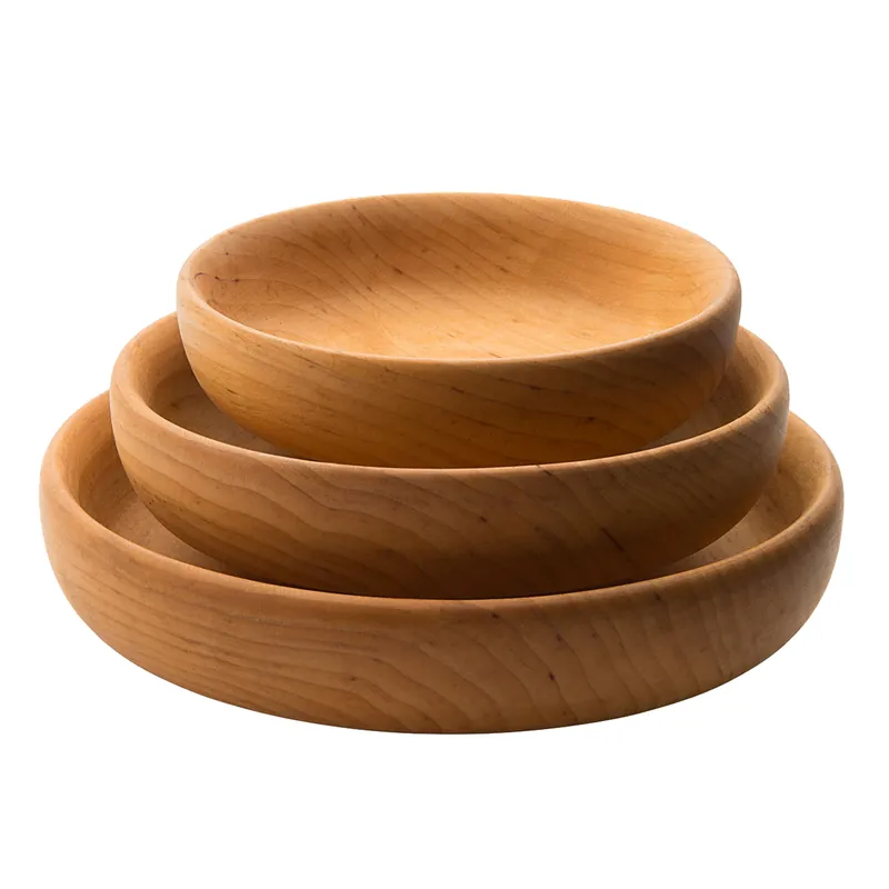 Beperkte Voorraad Elzenhouten schalen set van 3
