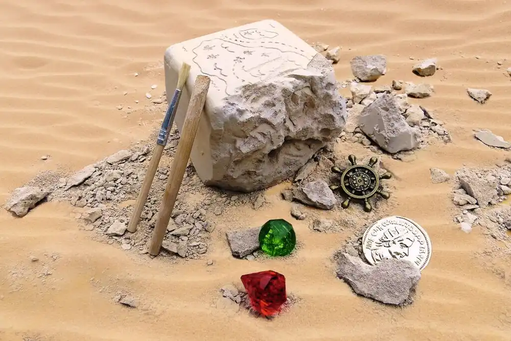 Piratenschatten om op te graven Nieuw