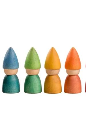 Veilige Betaling Grapat Houten Speelgoed Regenboog Kabouters