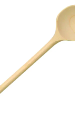 Hoge Kwaliteit Houten lepel 18 cm rond / ongeperforeerd